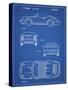 PP305-Blueprint Porsche 911 Carrera Patent Poster-Cole Borders-Stretched Canvas