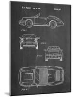PP305-Chalkboard Porsche 911 Carrera Patent Poster-Cole Borders-Mounted Giclee Print