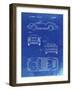 PP305-Faded Blueprint Porsche 911 Carrera Patent Poster-Cole Borders-Framed Giclee Print