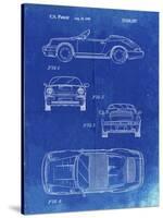 PP305-Faded Blueprint Porsche 911 Carrera Patent Poster-Cole Borders-Stretched Canvas