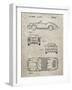 PP305-Sandstone Porsche 911 Carrera Patent Poster-Cole Borders-Framed Giclee Print