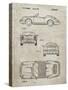 PP305-Sandstone Porsche 911 Carrera Patent Poster-Cole Borders-Stretched Canvas