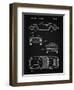 PP305-Vintage Black Porsche 911 Carrera Patent Poster-Cole Borders-Framed Giclee Print