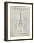 PP306-Antique Grid Parchment Buck Owens American Guitar Patent Poster-Cole Borders-Framed Giclee Print