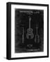 PP306-Black Grunge Buck Owens American Guitar Patent Poster-Cole Borders-Framed Giclee Print