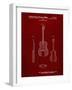 PP306-Burgundy Buck Owens American Guitar Patent Poster-Cole Borders-Framed Giclee Print