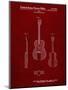 PP306-Burgundy Buck Owens American Guitar Patent Poster-Cole Borders-Mounted Giclee Print