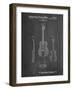 PP306-Chalkboard Buck Owens American Guitar Patent Poster-Cole Borders-Framed Giclee Print