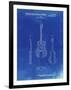 PP306-Faded Blueprint Buck Owens American Guitar Patent Poster-Cole Borders-Framed Giclee Print