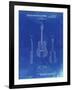 PP306-Faded Blueprint Buck Owens American Guitar Patent Poster-Cole Borders-Framed Giclee Print