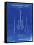 PP306-Faded Blueprint Buck Owens American Guitar Patent Poster-Cole Borders-Framed Stretched Canvas