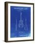 PP306-Faded Blueprint Buck Owens American Guitar Patent Poster-Cole Borders-Framed Giclee Print