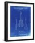 PP306-Faded Blueprint Buck Owens American Guitar Patent Poster-Cole Borders-Framed Giclee Print