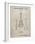 PP306-Sandstone Buck Owens American Guitar Patent Poster-Cole Borders-Framed Giclee Print