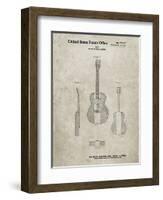 PP306-Sandstone Buck Owens American Guitar Patent Poster-Cole Borders-Framed Premium Giclee Print