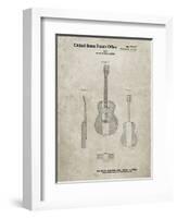 PP306-Sandstone Buck Owens American Guitar Patent Poster-Cole Borders-Framed Premium Giclee Print