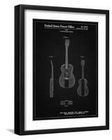 PP306-Vintage Black Buck Owens American Guitar Patent Poster-Cole Borders-Framed Giclee Print
