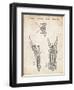 PP311-Vintage Parchment Batman and Robin Batmobile Patent Poster-Cole Borders-Framed Giclee Print