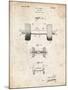 PP314-Vintage Parchment Dumbbell Patent Poster-Cole Borders-Mounted Giclee Print