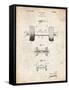 PP314-Vintage Parchment Dumbbell Patent Poster-Cole Borders-Framed Stretched Canvas