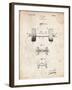 PP314-Vintage Parchment Dumbbell Patent Poster-Cole Borders-Framed Giclee Print
