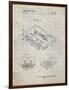 PP319-Antique Grid Parchment Cassette Tape Patent Poster-Cole Borders-Framed Giclee Print