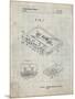 PP319-Antique Grid Parchment Cassette Tape Patent Poster-Cole Borders-Mounted Premium Giclee Print