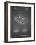 PP319-Black Grid Cassette Tape Patent Poster-Cole Borders-Framed Giclee Print