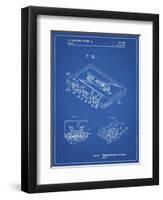 PP319-Blueprint Cassette Tape Patent Poster-Cole Borders-Framed Giclee Print