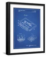 PP319-Blueprint Cassette Tape Patent Poster-Cole Borders-Framed Giclee Print