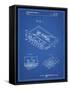 PP319-Blueprint Cassette Tape Patent Poster-Cole Borders-Framed Stretched Canvas