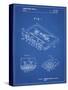 PP319-Blueprint Cassette Tape Patent Poster-Cole Borders-Stretched Canvas