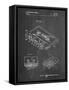 PP319-Chalkboard Cassette Tape Patent Poster-Cole Borders-Framed Stretched Canvas