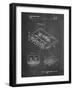 PP319-Chalkboard Cassette Tape Patent Poster-Cole Borders-Framed Giclee Print