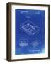 PP319-Faded Blueprint Cassette Tape Patent Poster-Cole Borders-Framed Giclee Print