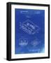 PP319-Faded Blueprint Cassette Tape Patent Poster-Cole Borders-Framed Giclee Print