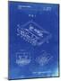 PP319-Faded Blueprint Cassette Tape Patent Poster-Cole Borders-Mounted Giclee Print