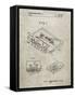 PP319-Sandstone Cassette Tape Patent Poster-Cole Borders-Framed Stretched Canvas