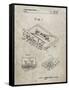 PP319-Sandstone Cassette Tape Patent Poster-Cole Borders-Framed Stretched Canvas