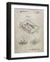 PP319-Sandstone Cassette Tape Patent Poster-Cole Borders-Framed Giclee Print