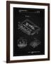 PP319-Vintage Black Cassette Tape Patent Poster-Cole Borders-Framed Giclee Print