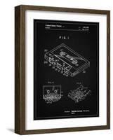 PP319-Vintage Black Cassette Tape Patent Poster-Cole Borders-Framed Giclee Print