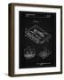 PP319-Vintage Black Cassette Tape Patent Poster-Cole Borders-Framed Giclee Print