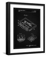 PP319-Vintage Black Cassette Tape Patent Poster-Cole Borders-Framed Giclee Print