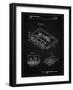 PP319-Vintage Black Cassette Tape Patent Poster-Cole Borders-Framed Giclee Print