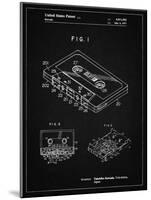 PP319-Vintage Black Cassette Tape Patent Poster-Cole Borders-Mounted Giclee Print