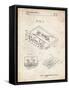 PP319-Vintage Parchment Cassette Tape Patent Poster-Cole Borders-Framed Stretched Canvas