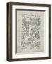 PP32 Antique Grid Parchment-Borders Cole-Framed Premium Giclee Print