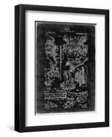 PP32 Black Grunge-Borders Cole-Framed Premium Giclee Print