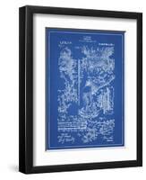 PP32 Blueprint-Borders Cole-Framed Premium Giclee Print